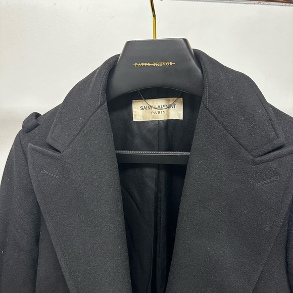 BlACK SAINT LAURENT 38R PEACOAT